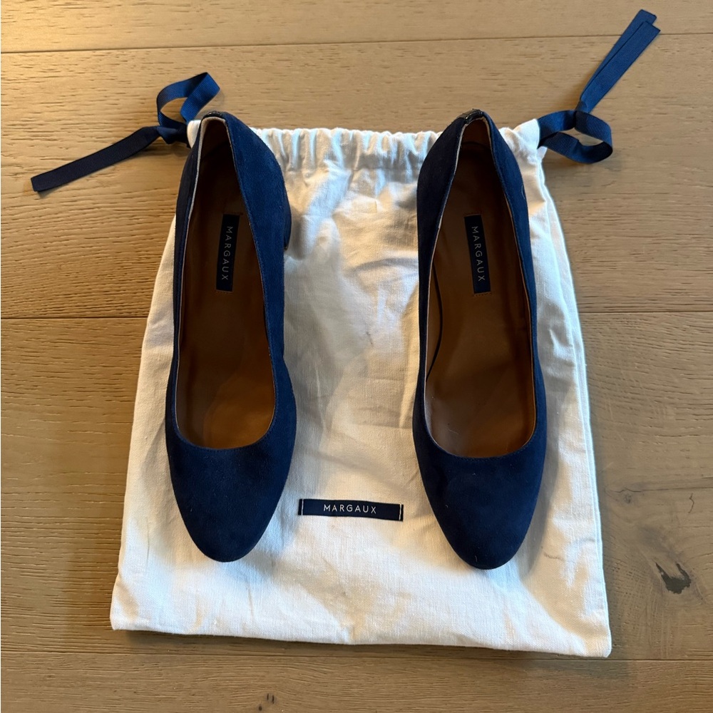 Margaux block heel pumps